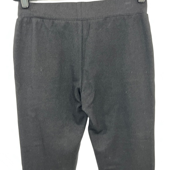 JOSEPH Ribkoff Black Ponte Pants with Colorblock Brown Faux Suede Panels size 8 - Picture 9 of 11